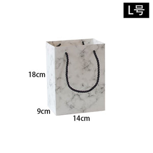 Creative marble Valentine's Day Gift Paper Bag Wedding Gift Bag Birthday Gift Shopping Bag Customize Bow Bag