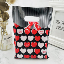 Load image into Gallery viewer, More Pattern Jewelry Plastic Bag With Handles 15x20cm Wedding Gift Thick Boutique Gift Shopping Packaging Plastic Handle Bag