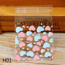 Load image into Gallery viewer, 50pcs Cute Cartoon Plastic Bag Wedding Birthday Party Favors Cookie Candy Gift Packaging Bags OPP Self Adhesive Pouch Bags