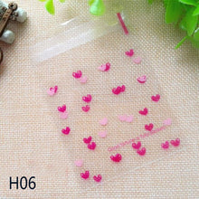 Load image into Gallery viewer, 50pcs Cute Cartoon Plastic Bag Wedding Birthday Party Favors Cookie Candy Gift Packaging Bags OPP Self Adhesive Pouch Bags