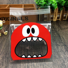 Load image into Gallery viewer, 50pcs Cute Cartoon Plastic Bag Wedding Birthday Party Favors Cookie Candy Gift Packaging Bags OPP Self Adhesive Pouch Bags