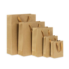 Load image into Gallery viewer, Gift Bags With Handles Multi-function High-end Brown Kraft Paper Bags Gift Box 6 Size for Shops Party Gifts 1PC