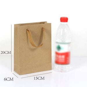 Gift Bags With Handles Multi-function High-end Brown Kraft Paper Bags Gift Box 6 Size for Shops Party Gifts 1PC