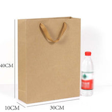 Load image into Gallery viewer, Gift Bags With Handles Multi-function High-end Brown Kraft Paper Bags Gift Box 6 Size for Shops Party Gifts 1PC