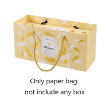 Load image into Gallery viewer, Creative Flamingo Gift Box Marble Paper Bag Nougat Cookies Tote Bags Wedding Chocolate Cake Packing Paper Boxes Party Supplies