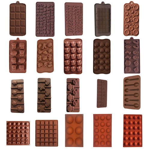 3D Silicone Chocolate Mold DIY Handmade Soap Form Fondant Molds Jelly Candy Bar Cake Decorating Tools Kitchen Baking Accessories