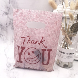 More Pattern Jewelry Plastic Bag With Handles 15x20cm Wedding Gift Thick Boutique Gift Shopping Packaging Plastic Handle Bag