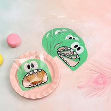 Load image into Gallery viewer, 100pcs Big Teech Mouth Cute Monster Plastic Birthday Cookie Bag Wedding Candy Gift Packaging Bags OPP Self Adhesive Party Favors