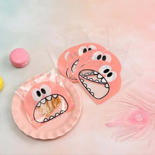 Load image into Gallery viewer, 100pcs Big Teech Mouth Cute Monster Plastic Birthday Cookie Bag Wedding Candy Gift Packaging Bags OPP Self Adhesive Party Favors