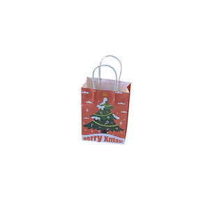 10Pcs/lot Multifuntion Christmas Paper Bag 21*13*8cm Festival gift bags with Handles Christmas Party Supplies For Event Party