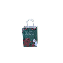 Load image into Gallery viewer, 10Pcs/lot Multifuntion Christmas Paper Bag 21*13*8cm Festival gift bags with Handles Christmas Party Supplies For Event Party