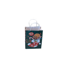 Load image into Gallery viewer, 10Pcs/lot Multifuntion Christmas Paper Bag 21*13*8cm Festival gift bags with Handles Christmas Party Supplies For Event Party