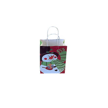 Load image into Gallery viewer, 10Pcs/lot Multifuntion Christmas Paper Bag 21*13*8cm Festival gift bags with Handles Christmas Party Supplies For Event Party