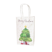 Load image into Gallery viewer, 10Pcs/lot Multifuntion Christmas Paper Bag 21*13*8cm Festival gift bags with Handles Christmas Party Supplies For Event Party