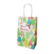 Load image into Gallery viewer, 10Pcs/lot Multifuntion Christmas Paper Bag 21*13*8cm Festival gift bags with Handles Christmas Party Supplies For Event Party