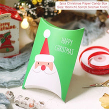 Load image into Gallery viewer, QIFU Kraft Paper Bags Popcorn Bag Candy Box Christmas Goodie Bags Paper Gift Bags Paper christmas Packaging Sweets Popcorn Box