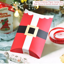 Load image into Gallery viewer, QIFU Kraft Paper Bags Popcorn Bag Candy Box Christmas Goodie Bags Paper Gift Bags Paper christmas Packaging Sweets Popcorn Box