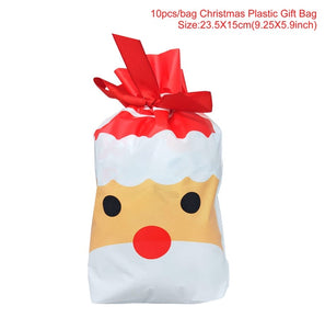 QIFU Kraft Paper Bags Popcorn Bag Candy Box Christmas Goodie Bags Paper Gift Bags Paper christmas Packaging Sweets Popcorn Box