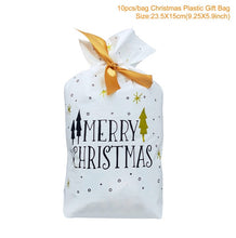 Load image into Gallery viewer, QIFU Kraft Paper Bags Popcorn Bag Candy Box Christmas Goodie Bags Paper Gift Bags Paper christmas Packaging Sweets Popcorn Box