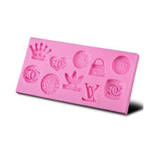 Load image into Gallery viewer, New Arrival Famous Brand Logo Silicone Molds Fondant Craft Cake Candy Chocolate Sugarcraft Ice Pastry Baking Tool Mould 9447