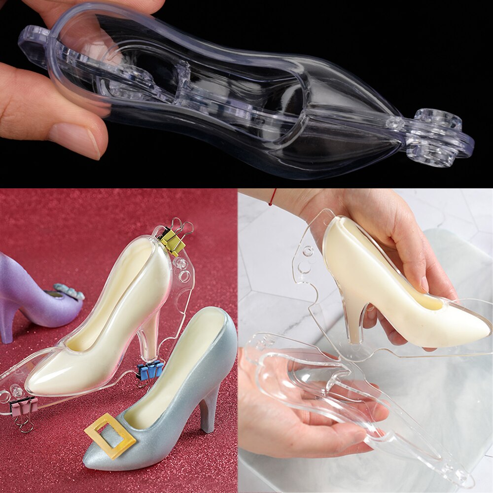 Cake Decorating Mold Tools 3D High Heel Shoe Shape Chocolate Candy Sugar Paste Mold DIY 3D Cake Mold Baking Tools For Kitchen