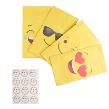 Load image into Gallery viewer, OurWarm 12pcs Birthday Party Emoji Paper Bags Baby Shower Party Favors and Gifts Emoji Bags with Stickers 12*22*8cm