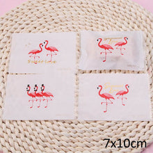 Load image into Gallery viewer, 100 flamingo biscuit bags high quality small gifts wedding birthday party decoration baking accessories