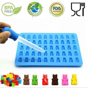 DEALOCEAN 2017 Fashion Cake Tools Mold 1 Set 50 Cavity Silicone Gummy Bear Chocolate Mold Candy Maker Ice Tray Jelly Moulds