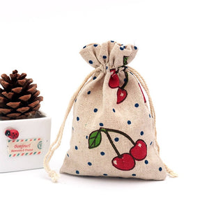 5pcs/lot Linen Cotton Bag 10x14 13x18 15x20cm Muslin Cosmetics Gifts Jewelry Packaging Bags Cute Drawstring Gift Bag & Pouches