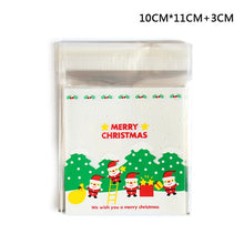 Load image into Gallery viewer, 25Pcs/lot Cute Cartoon Gifts Bags Christmas Cookie Packaging Self-adhesive Plastic Bags For Biscuits Birthday Candy Cake Package