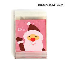 Load image into Gallery viewer, 25Pcs/lot Cute Cartoon Gifts Bags Christmas Cookie Packaging Self-adhesive Plastic Bags For Biscuits Birthday Candy Cake Package