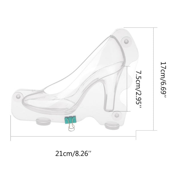 Fondant High Heeled Shoe Chocolate Mold Candy Sugar Paste Cake Decorating DIY