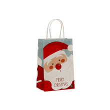 Load image into Gallery viewer, 10Pcs/lot Multifuntion Christmas Paper Bag 21*13*8cm Festival gift bags with Handles Christmas Party Supplies For Event Party