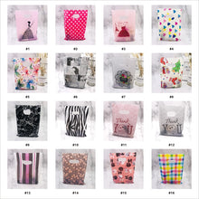 Load image into Gallery viewer, More Pattern Jewelry Plastic Bag With Handles 15x20cm Wedding Gift Thick Boutique Gift Shopping Packaging Plastic Handle Bag