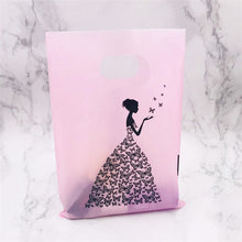 Load image into Gallery viewer, More Pattern Jewelry Plastic Bag With Handles 15x20cm Wedding Gift Thick Boutique Gift Shopping Packaging Plastic Handle Bag