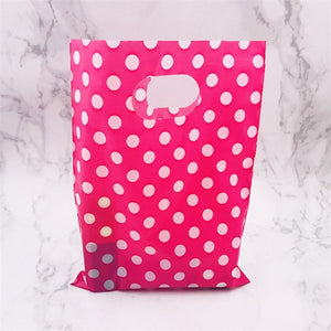 More Pattern Jewelry Plastic Bag With Handles 15x20cm Wedding Gift Thick Boutique Gift Shopping Packaging Plastic Handle Bag