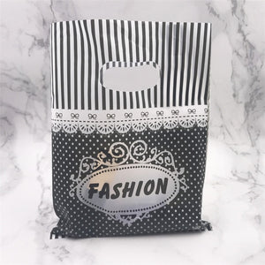 More Pattern Jewelry Plastic Bag With Handles 15x20cm Wedding Gift Thick Boutique Gift Shopping Packaging Plastic Handle Bag