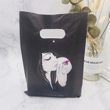 Load image into Gallery viewer, More Pattern Jewelry Plastic Bag With Handles 15x20cm Wedding Gift Thick Boutique Gift Shopping Packaging Plastic Handle Bag