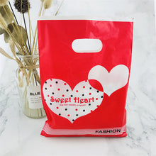 Load image into Gallery viewer, More Pattern Jewelry Plastic Bag With Handles 15x20cm Wedding Gift Thick Boutique Gift Shopping Packaging Plastic Handle Bag