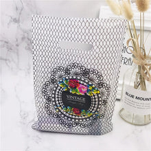 Load image into Gallery viewer, More Pattern Jewelry Plastic Bag With Handles 15x20cm Wedding Gift Thick Boutique Gift Shopping Packaging Plastic Handle Bag