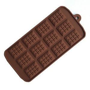 3D Silicone Chocolate Mold DIY Handmade Soap Form Cake Mold Jelly Candy Bar Fondant Molds Kitchen Baking Accessories