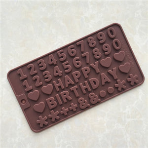 3D Silicone Chocolate Mold DIY Handmade Soap Form Cake Mold Jelly Candy Bar Fondant Molds Kitchen Baking Accessories