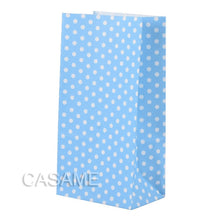 Load image into Gallery viewer, New paper bag mini Stand up Colorful Polka Dot  Bags 18x9x6cm Favor  Open Top Gift Packing paper Treat gift Bag wholesale