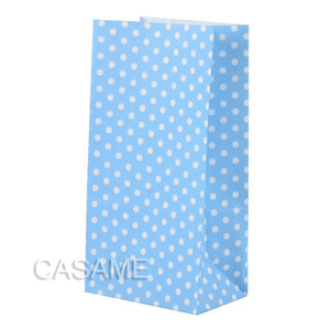 New paper bag mini Stand up Colorful Polka Dot  Bags 18x9x6cm Favor  Open Top Gift Packing paper Treat gift Bag wholesale