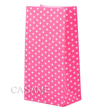 Load image into Gallery viewer, New paper bag mini Stand up Colorful Polka Dot  Bags 18x9x6cm Favor  Open Top Gift Packing paper Treat gift Bag wholesale