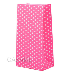 New paper bag mini Stand up Colorful Polka Dot  Bags 18x9x6cm Favor  Open Top Gift Packing paper Treat gift Bag wholesale