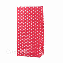 Load image into Gallery viewer, New paper bag mini Stand up Colorful Polka Dot  Bags 18x9x6cm Favor  Open Top Gift Packing paper Treat gift Bag wholesale