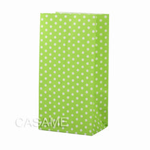 Load image into Gallery viewer, New paper bag mini Stand up Colorful Polka Dot  Bags 18x9x6cm Favor  Open Top Gift Packing paper Treat gift Bag wholesale