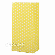 Load image into Gallery viewer, New paper bag mini Stand up Colorful Polka Dot  Bags 18x9x6cm Favor  Open Top Gift Packing paper Treat gift Bag wholesale