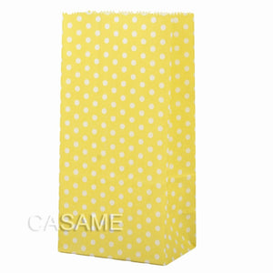 New paper bag mini Stand up Colorful Polka Dot  Bags 18x9x6cm Favor  Open Top Gift Packing paper Treat gift Bag wholesale